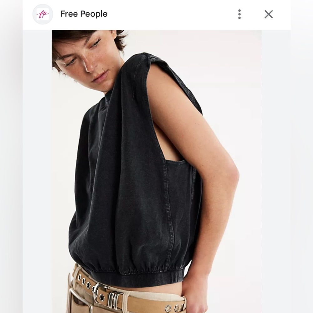 Free People Boba Sleeveless Tee- Size- Xsmall